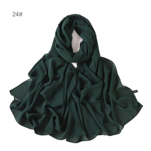 Hijab Mousseline Rétro Pour Femme – présentation du modèle, vue 12