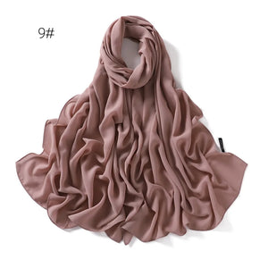 Hijab Mousseline Rétro Pour Femme – présentation du modèle, vue 15
