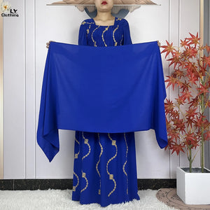 Abaya Africaine Coton Brodée – détail de la coupe