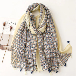 Hijab Coton Lin Léopard Pour Femme – présentation du modèle, vue 17
