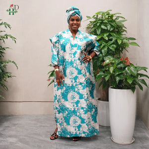 Robe Africaine Djellaba Fête Pour Femme – présentation du modèle, vue 4