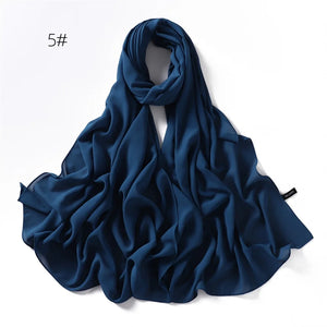 Hijab Mousseline Rétro Pour Femme – présentation du modèle, vue 14