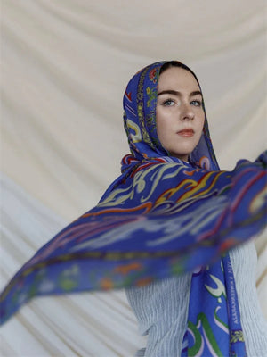 Hijab Léopard Bohème – présentation du modèle, vue 11