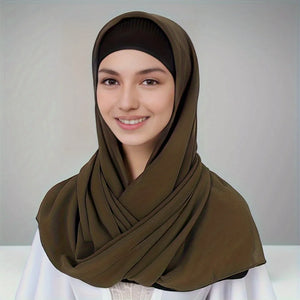 Hijab Carré Mousseline 110 × 110 cm – vue 5