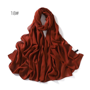 Hijab Mousseline Rétro Pour Femme – présentation du modèle, vue 18