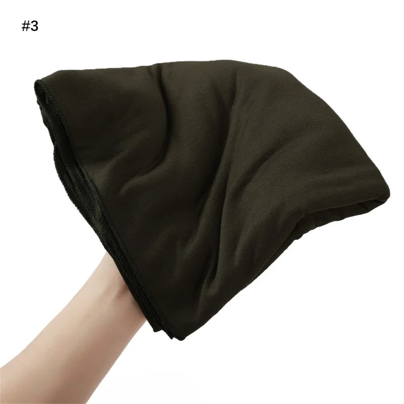 Hijab Jersey Coton Grande Taille – Tons Naturels en kaki – Maison Layina