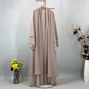Abaya Ouverte Mousseline Kimono – présentation du modèle, vue 13