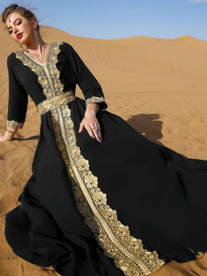 Robe de Soirée Dentelle Pour Femme – présentation du modèle, vue 4