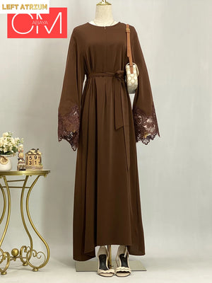 Abaya Dentelle Luxe Kebaya – vue principale