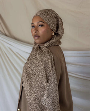 Hijab Léopard Bohème – présentation du modèle, vue 18
