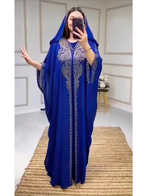 Ensemble Abaya Capuche 2 Pièces Diamant – présentation du modèle, vue 7