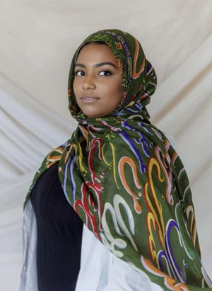 Hijab Léopard Bohème – présentation du modèle, vue 7