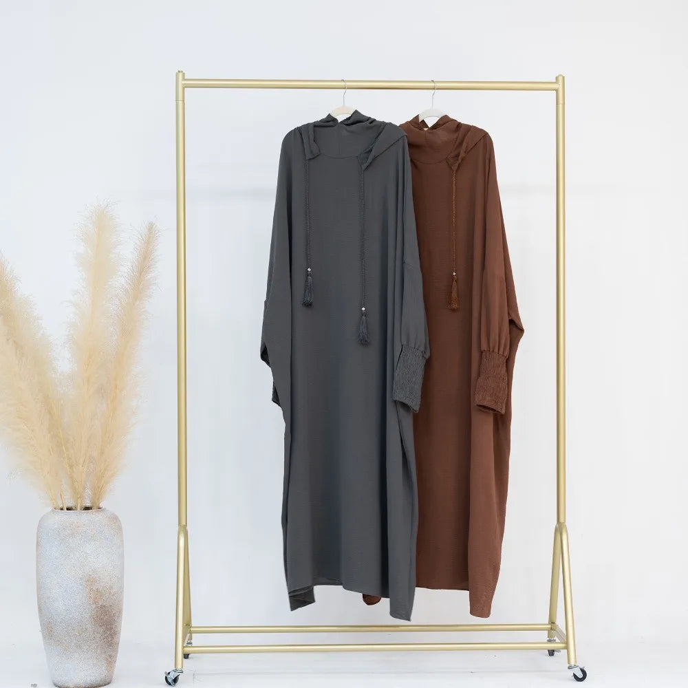 Abaya à Capuche Décontractée Pour Femme – vue 2