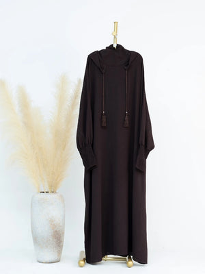 Abaya à Capuche Décontractée Pour Femme – vue 11