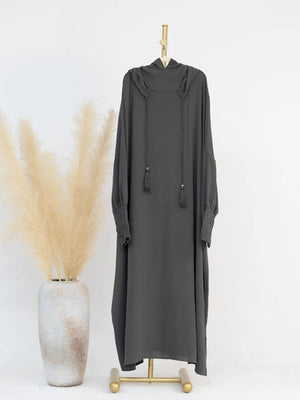 Abaya à Capuche Décontractée Pour Femme – vue 12