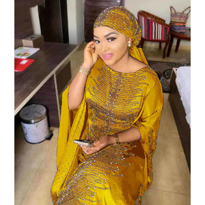 Abaya Africaine Dashiki Grande Taille – vue produit 4 – Maison Layina
