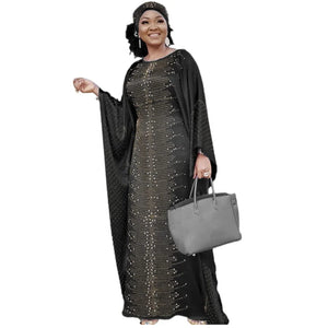 Abaya Africaine Dashiki Grande Taille – vue produit 8 – Maison Layina