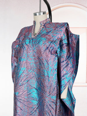 Abaya brocart boubou djellaba pour femme – tissu et finitions – Maison Layina