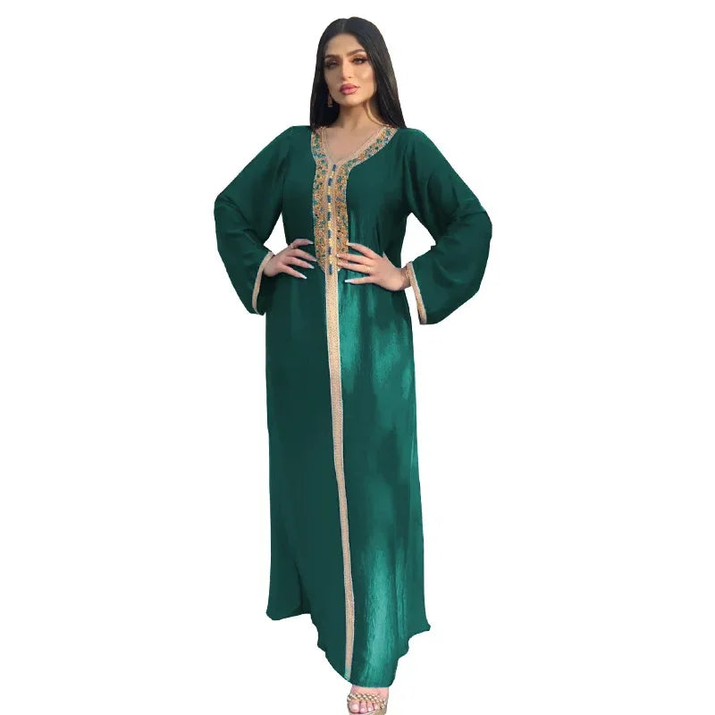 Abaya Dubai Élégante Pour Femme – coupe longue et finitions élégantes – Maison Layina