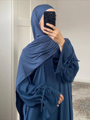 Abaya Dubaï Nœud Ajustable Pour Femme – vue 3