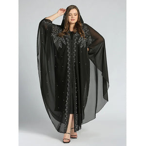 Abaya Farasha à Capuche Manches Papillon – vue produit 6