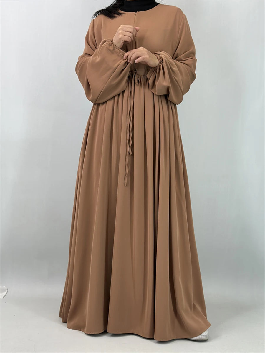Abaya Kaftan Luxe Femme Musulmane – détail de la coupe
