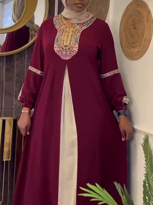 Abaya Kimono Dubaï Djellaba Pour Femme – vue produit 3 – Maison Layina