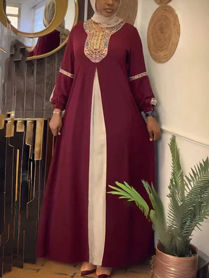 Abaya Kimono Dubaï Djellaba Pour Femme – vue produit 4 – Maison Layina