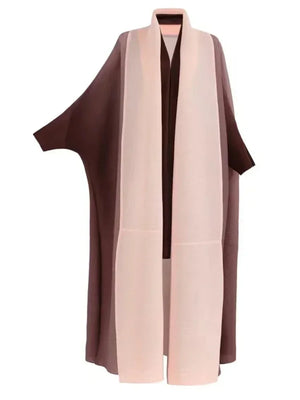 Abaya Kimono Plissée Dégradée Pour Femme – vue produit 8 – Maison Layina
