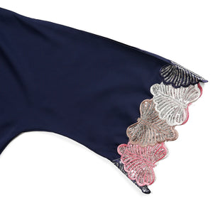 Abaya luxe boubou djellaba pour femme – vue portée – Maison Layina