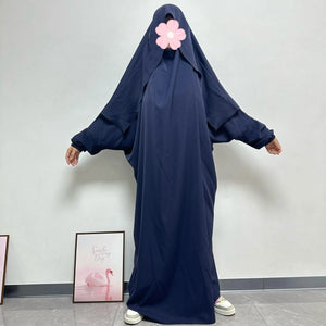 Abaya de Prière à Capuche Unie – vue produit 10