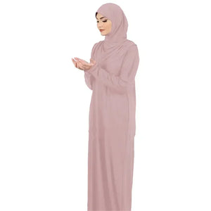 Abaya de Prière à Capuche Unie – vue produit 11