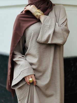 Abaya Solide Élégante Dubaï Pour Femme – vue principale