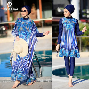 Burkini Imprimé 4 Pièces Grande Taille – vue produit 2