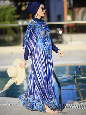 Burkini Imprimé 4 Pièces Grande Taille – vue produit 6
