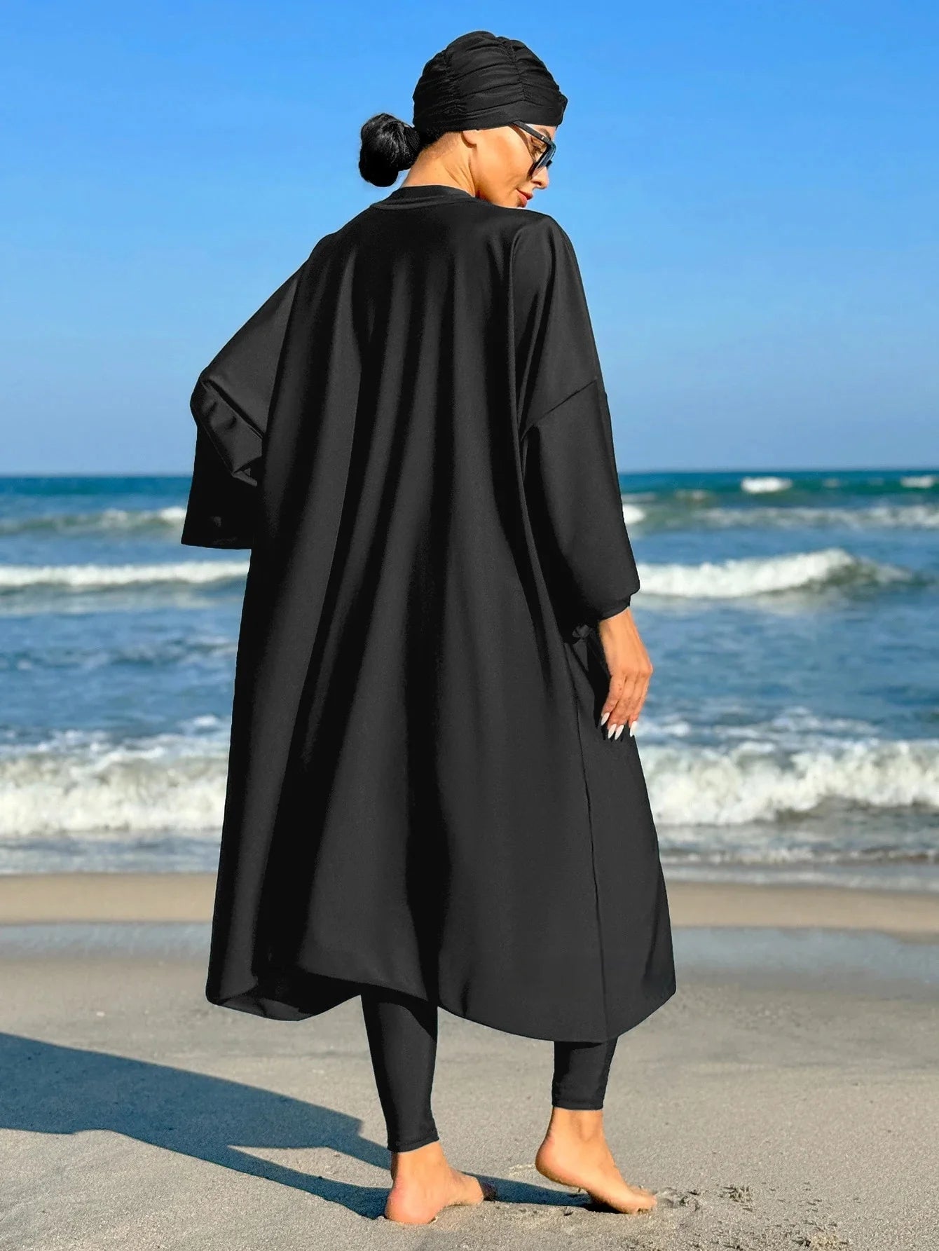 Burkini Uni Couvrant 3 Pièces – vue produit 2