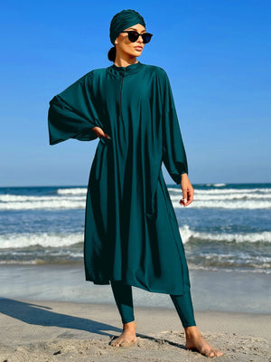 Burkini Uni Couvrant 3 Pièces – vue produit 4
