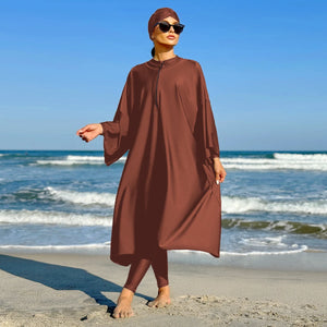 Burkini Uni Couvrant 3 Pièces – vue produit 6