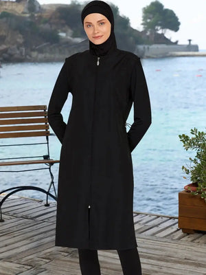 Burkini zippé 3 pièces UPF 50+ – vue principale