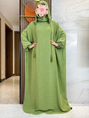 Djellaba Coton à Capuche Pour Femme – vue produit 4