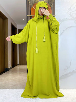 Djellaba Coton à Capuche Pour Femme – vue produit 9