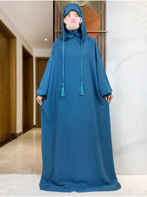 Djellaba Coton à Capuche Pour Femme – vue produit 13