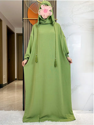 Djellaba Coton à Capuche Pour Femme – vue produit 18