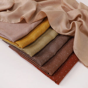 Hijab Carré Mousseline Strass Pour Femme – vue 6