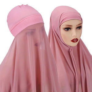 Hijab Instantané Bonnet et Mousseline – vue 2