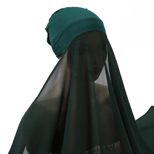Hijab Instantané Bonnet et Mousseline – vue 8