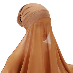 Hijab Instantané Bonnet et Mousseline – vue 9