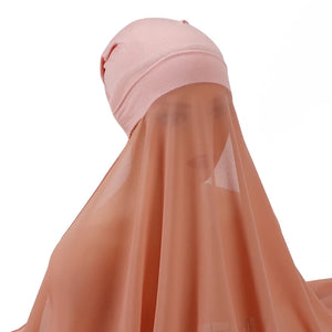 Hijab Instantané Bonnet et Mousseline – vue 13