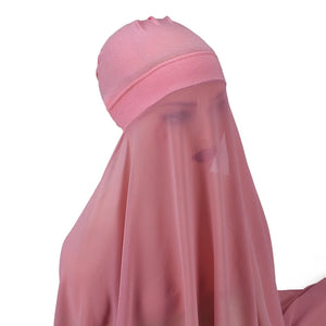Hijab Instantané Bonnet et Mousseline – vue 19