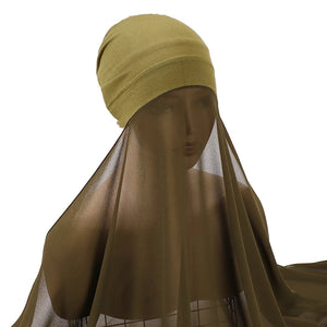 Hijab Instantané Bonnet et Mousseline – vue 24